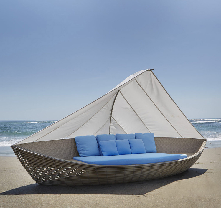 Rattan Sun Lounger